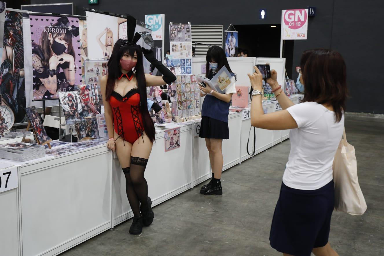 動漫節2022首天盛況。(林俊源攝)