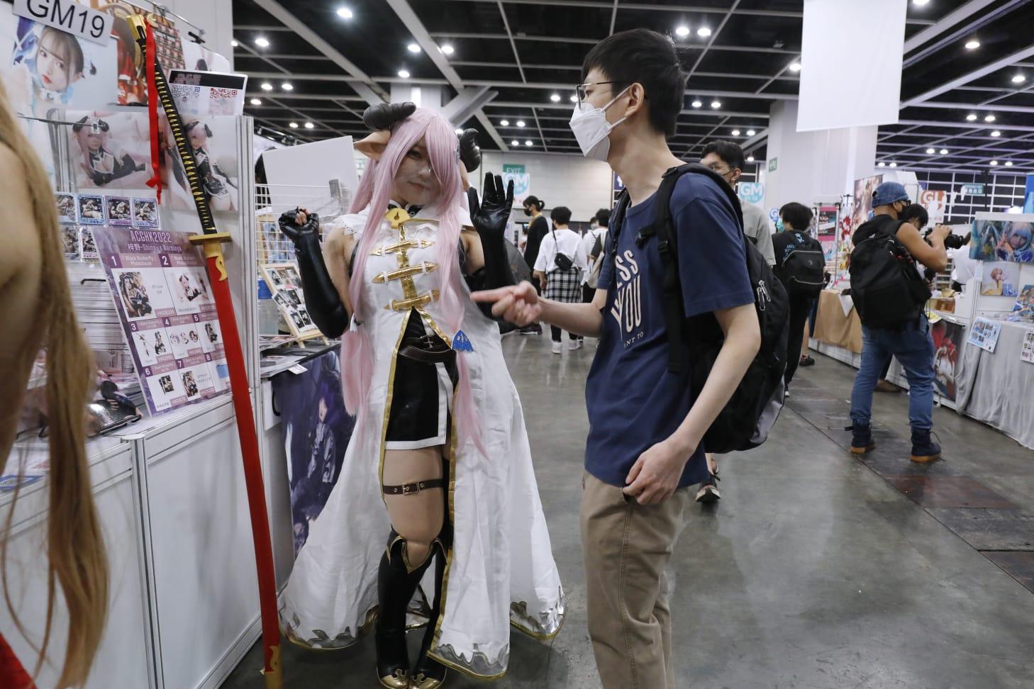 動漫節2022首天盛況。(林俊源攝)