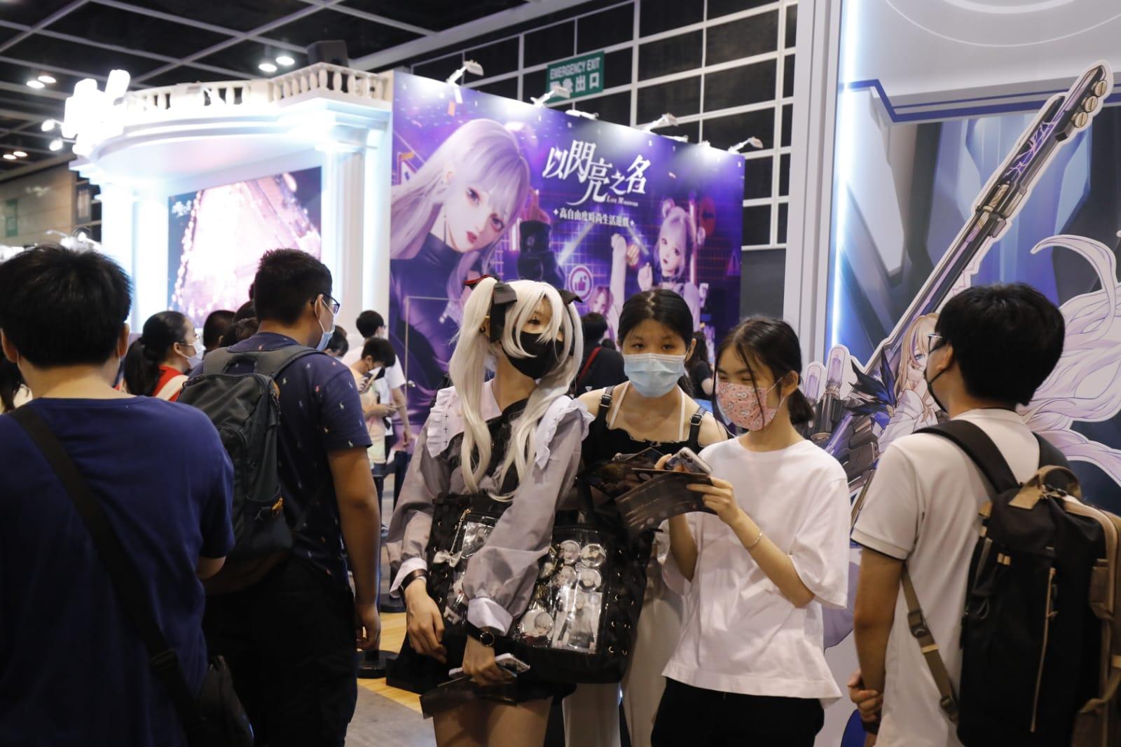 動漫節2022首天盛況。(林俊源攝)