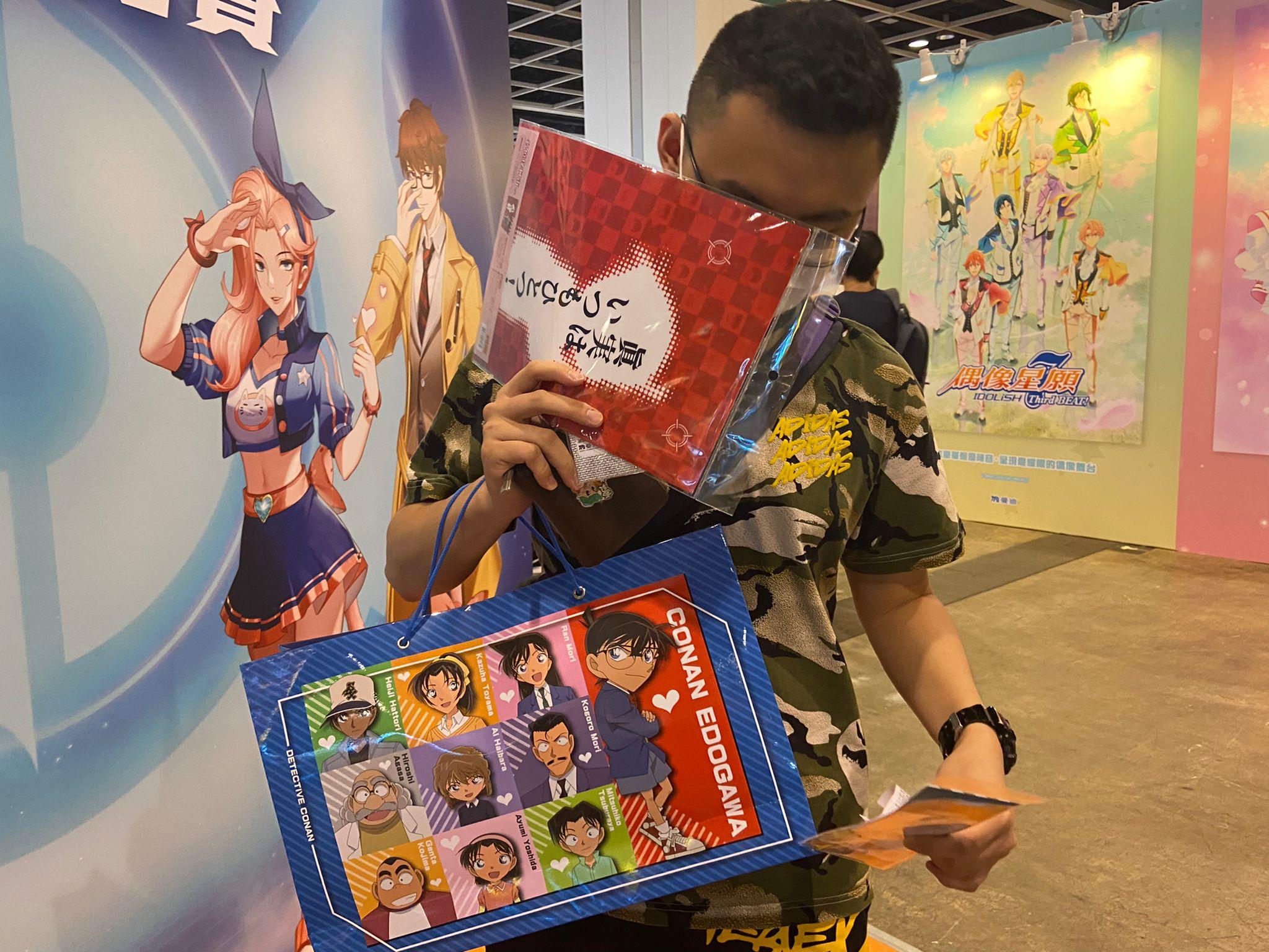 梁同學是《名偵探柯南》的超級粉絲。(曾港深攝)