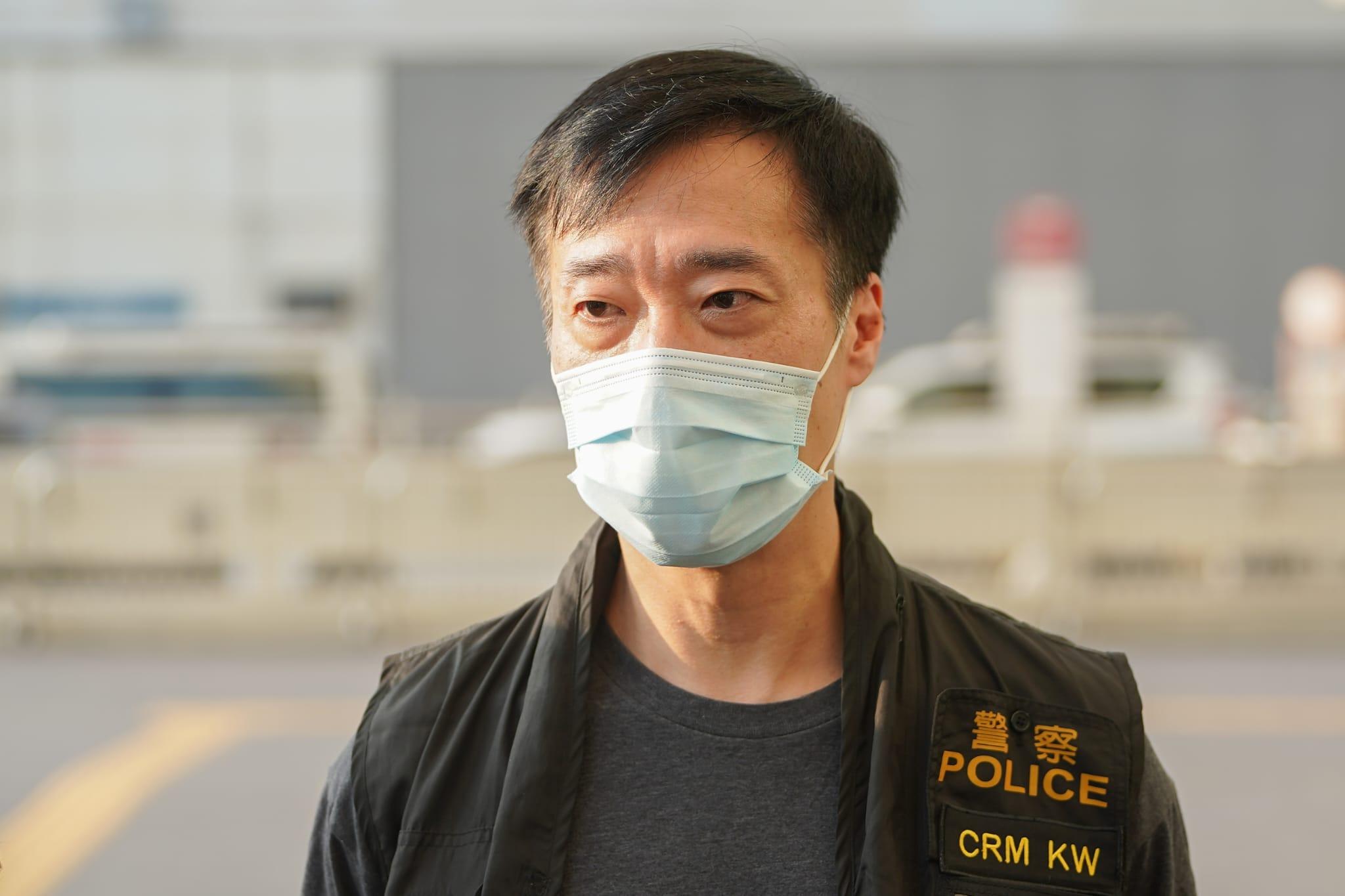 西九龍總區刑事部警司鍾雅倫。(李睿哲攝)