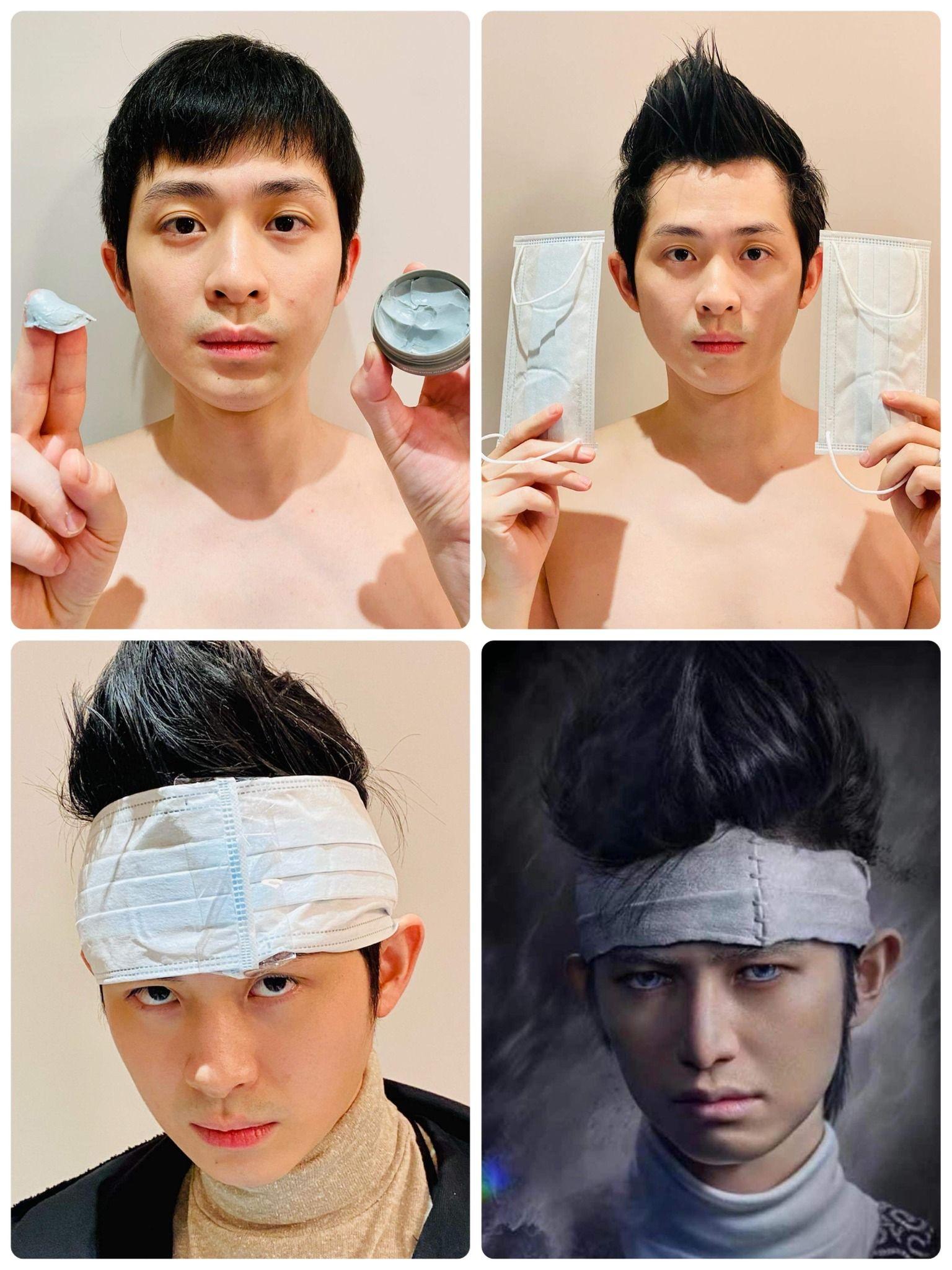 台灣演員博恩以「低成本Cos」惡搞真人版飛影。