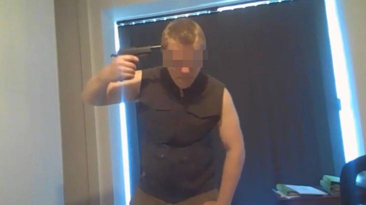 當地傳媒發布被捕疑犯網上照片。(Twitter)