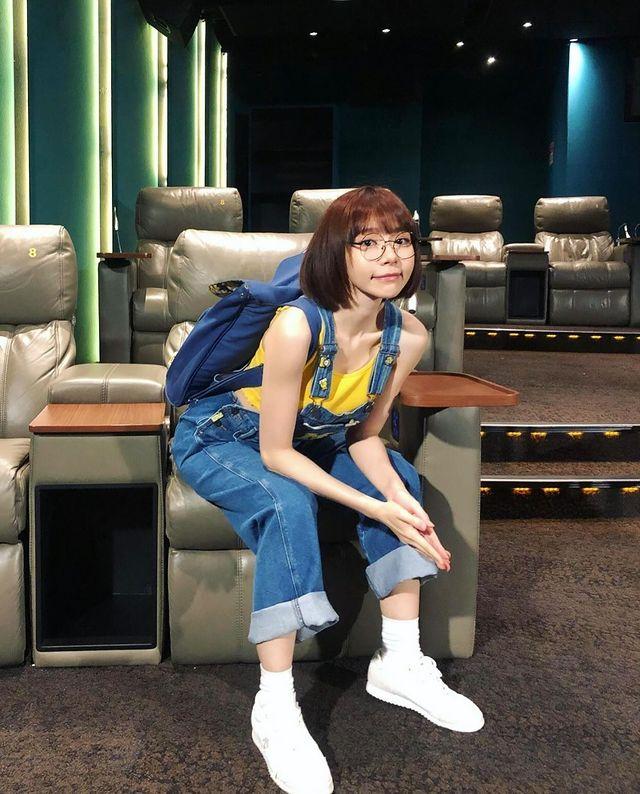 林明禎扮性感迷你兵,現身港島。