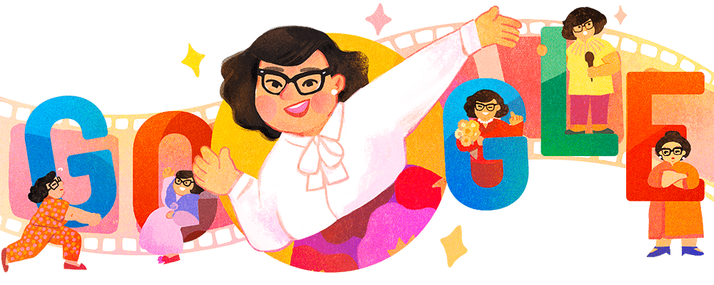 Google搜尋頁面會見到肥姐的插畫。