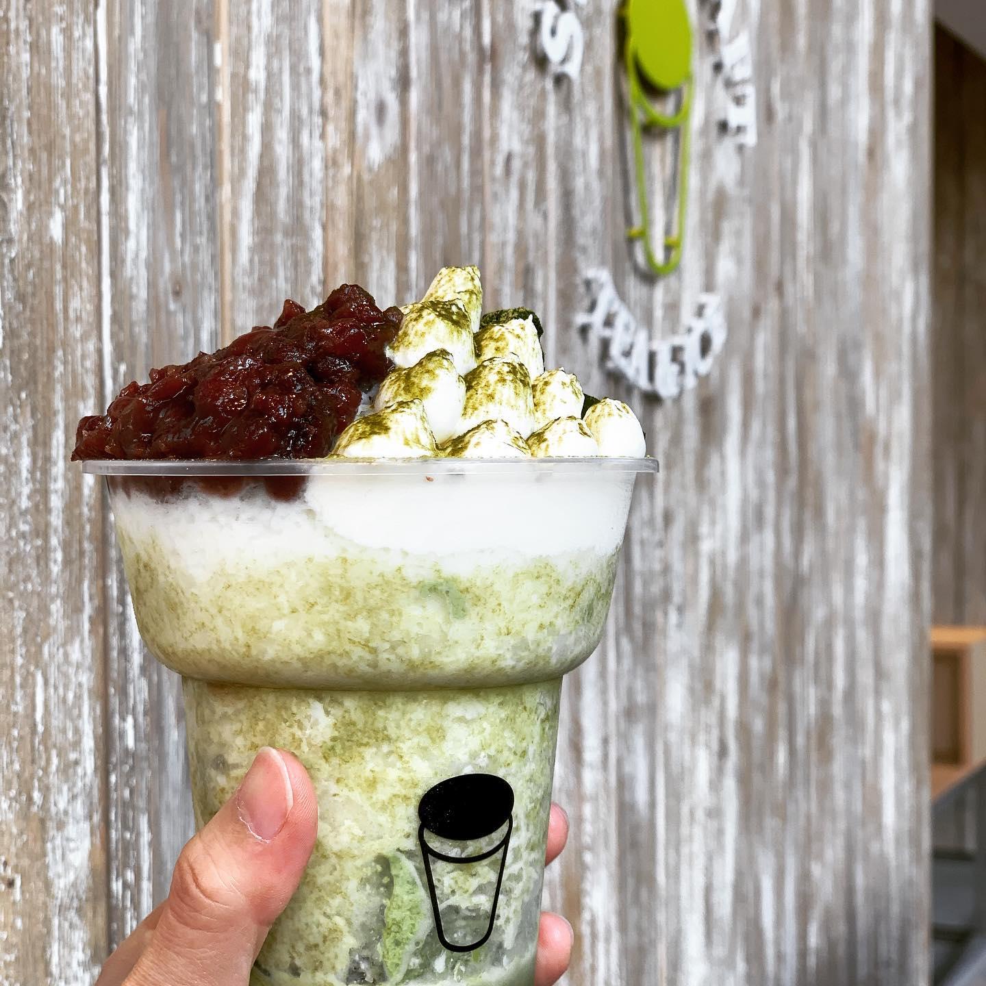 紅豆抹茶粉雪冰 (Instagram @sweetcrafthkg)
