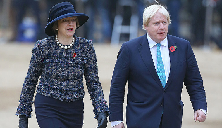 約翰遜在文翠珊政府出任外相。(路透社)