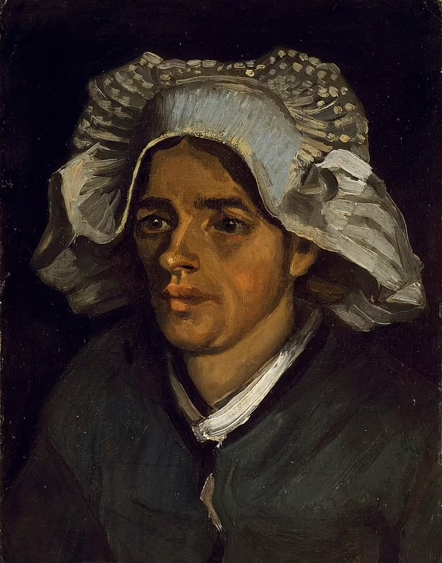 梵高畫作《Head Of A Peasant Woman》。(互聯網)