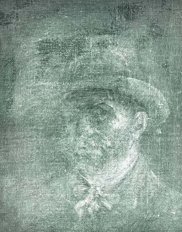 X光發現《Head Of A Peasant Woman》隱藏了梵高自畫像。(互聯網)