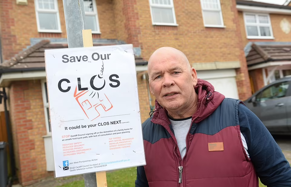 居民反對「拆屋起路」,認為會影響治安。(互聯網)