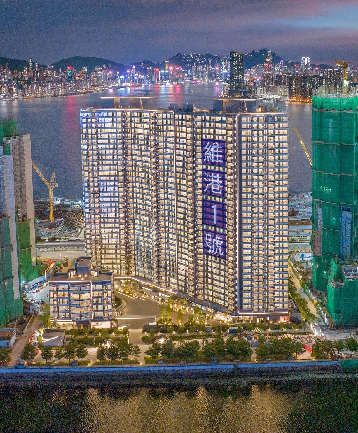 啟德新盤|維港1號累售582伙 吸金逾66.8億 住宅大樓今亮燈