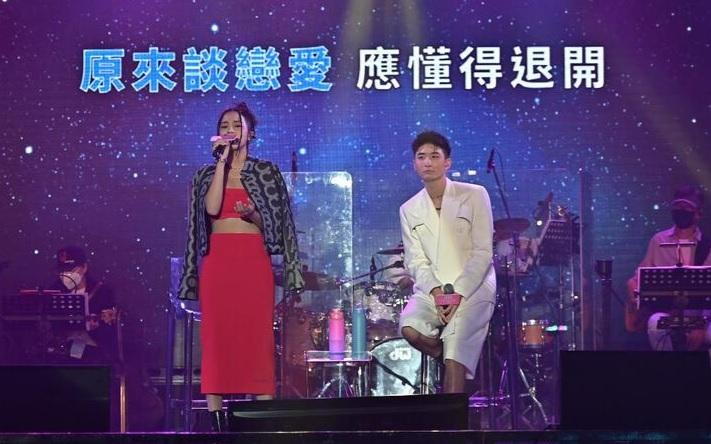 Chantel與張馳豪日前為炎明熹和JW的網上音樂會擔任嘉賓。