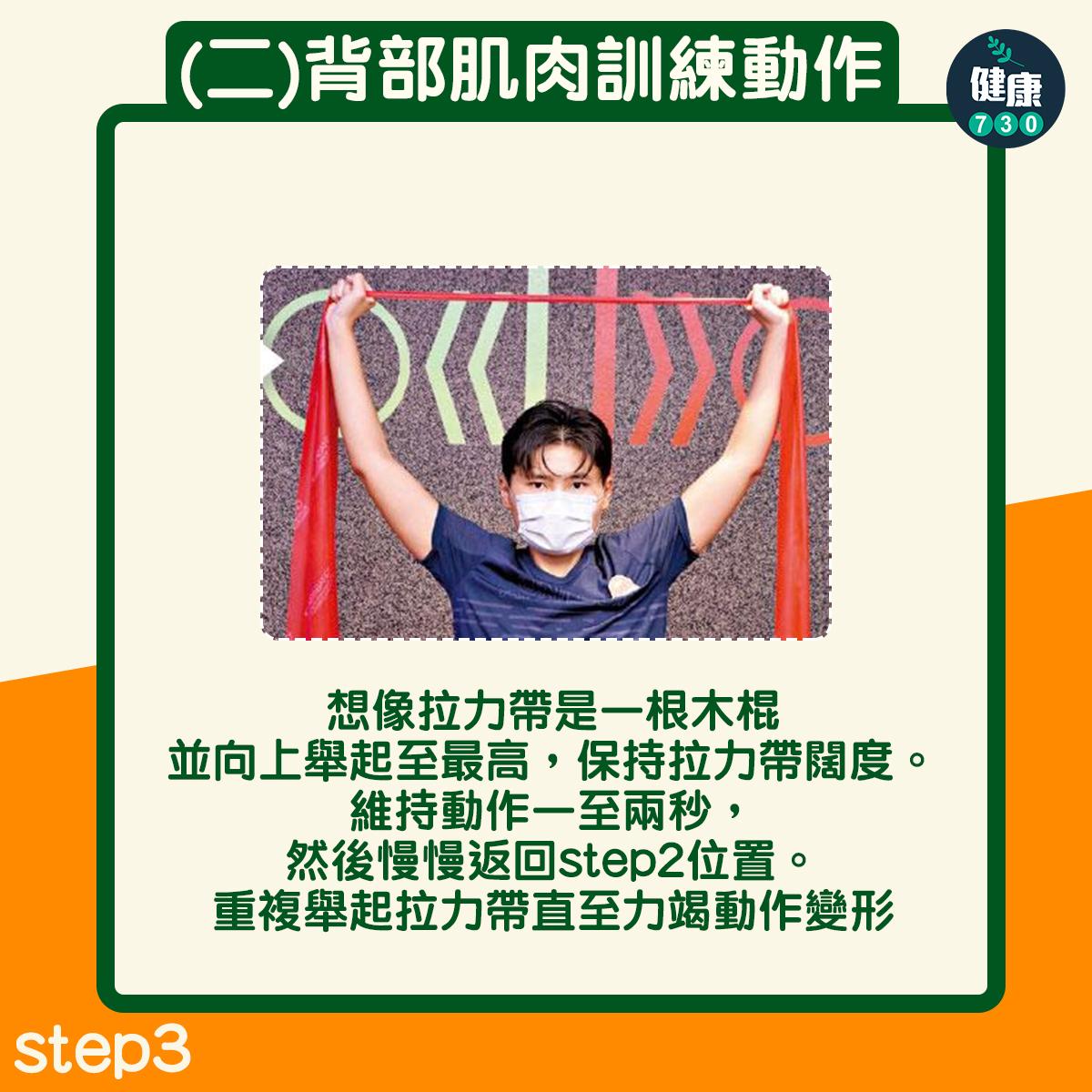寒背、圓肩改善|背部肌肉訓練動作(am730製圖)
