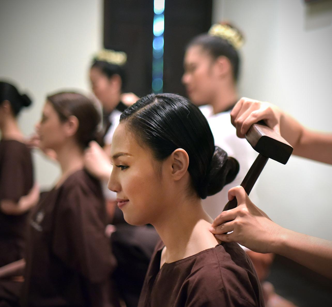 感受特別的木槌按摩法