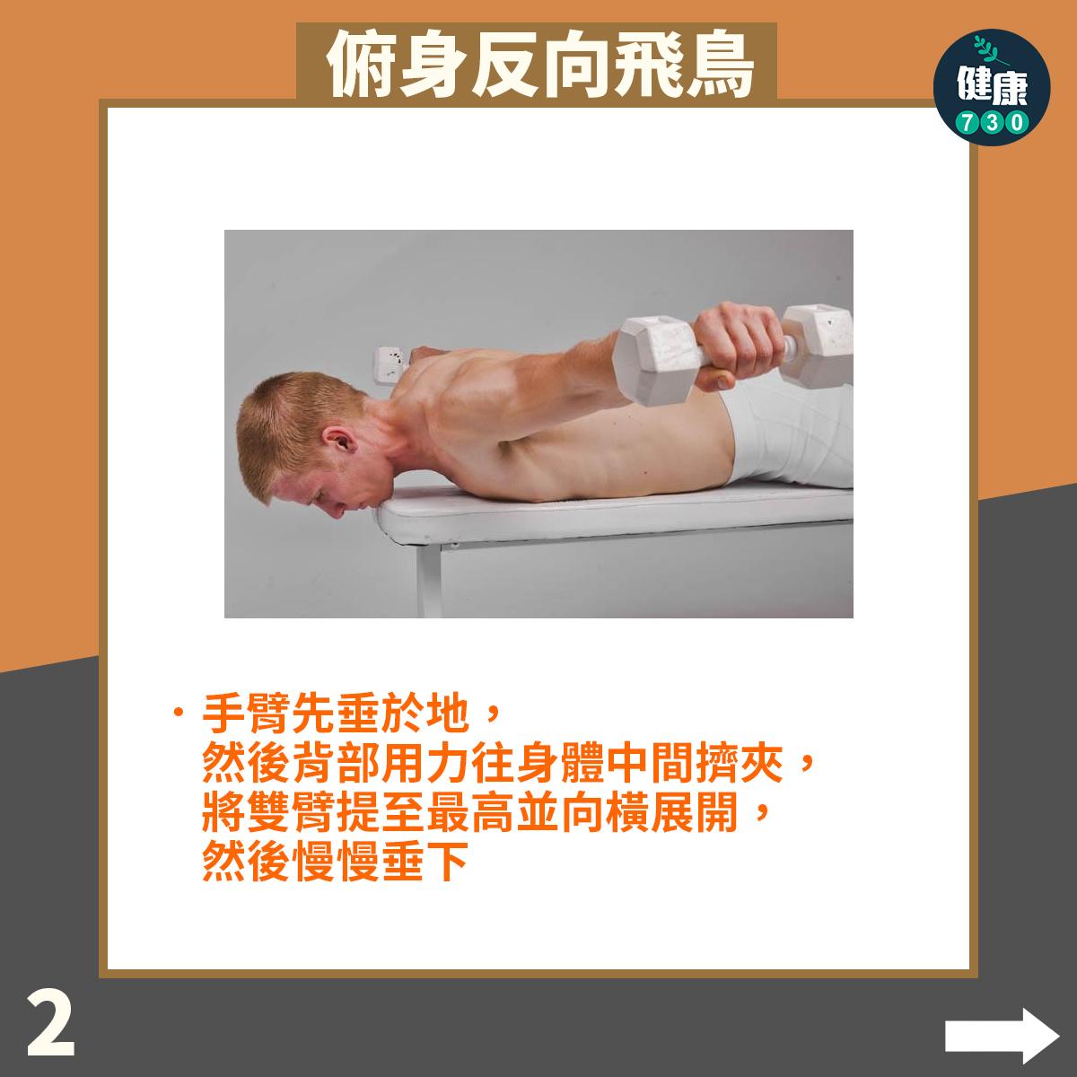 背肌訓練|俯身反向飛鳥(am730製圖)