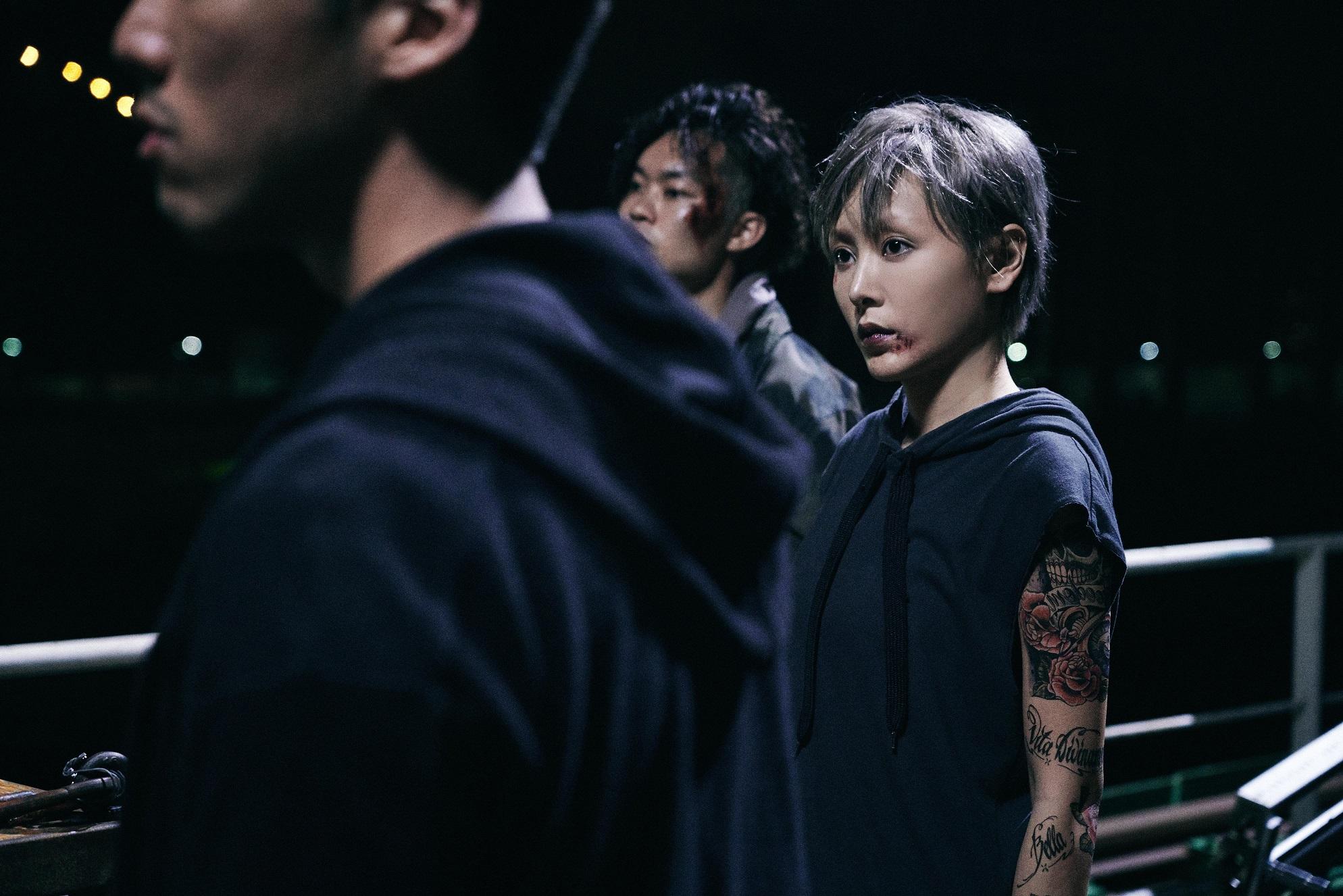 何珮瑜在戲中演劉青雲的反叛女兒。