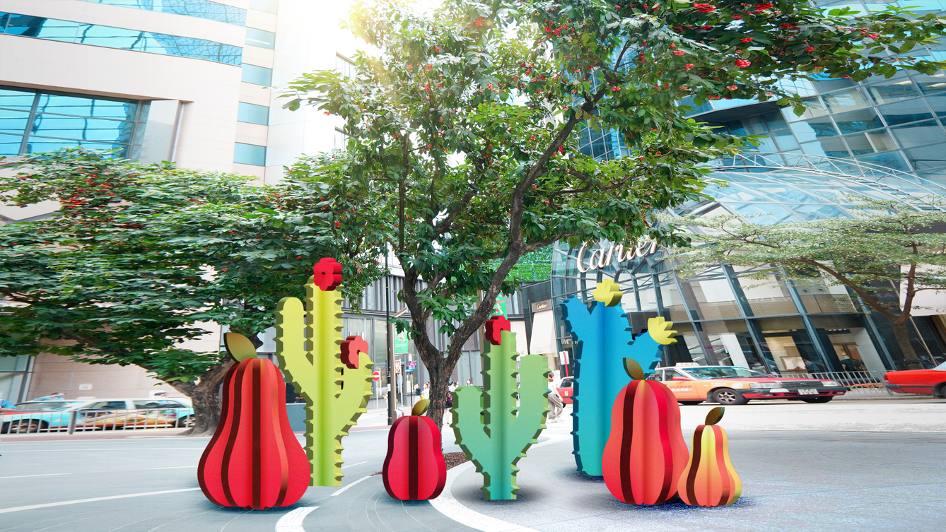 紙製大型蓮霧裝置打卡位