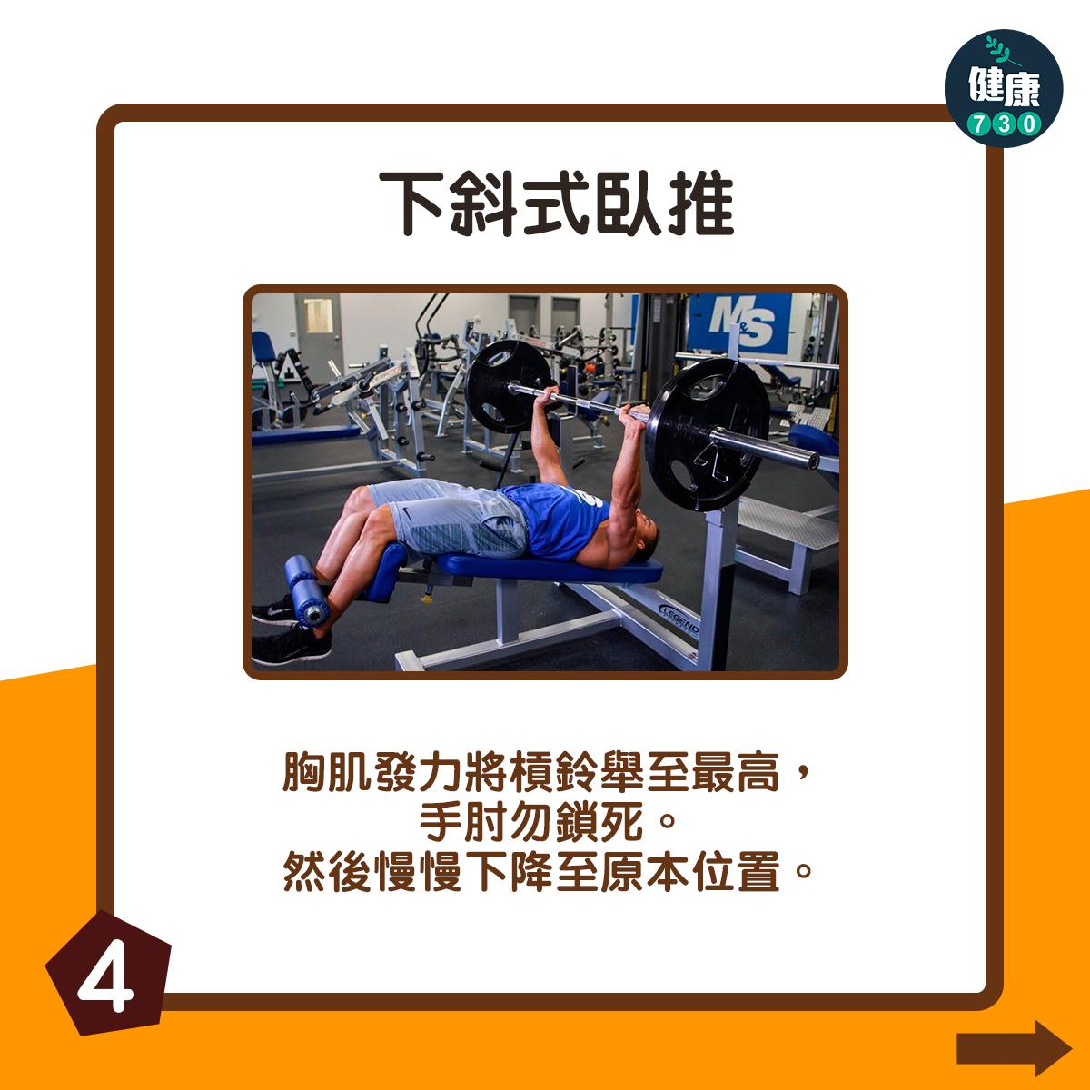 胸肌訓練|下斜式臥推(am730製圖)