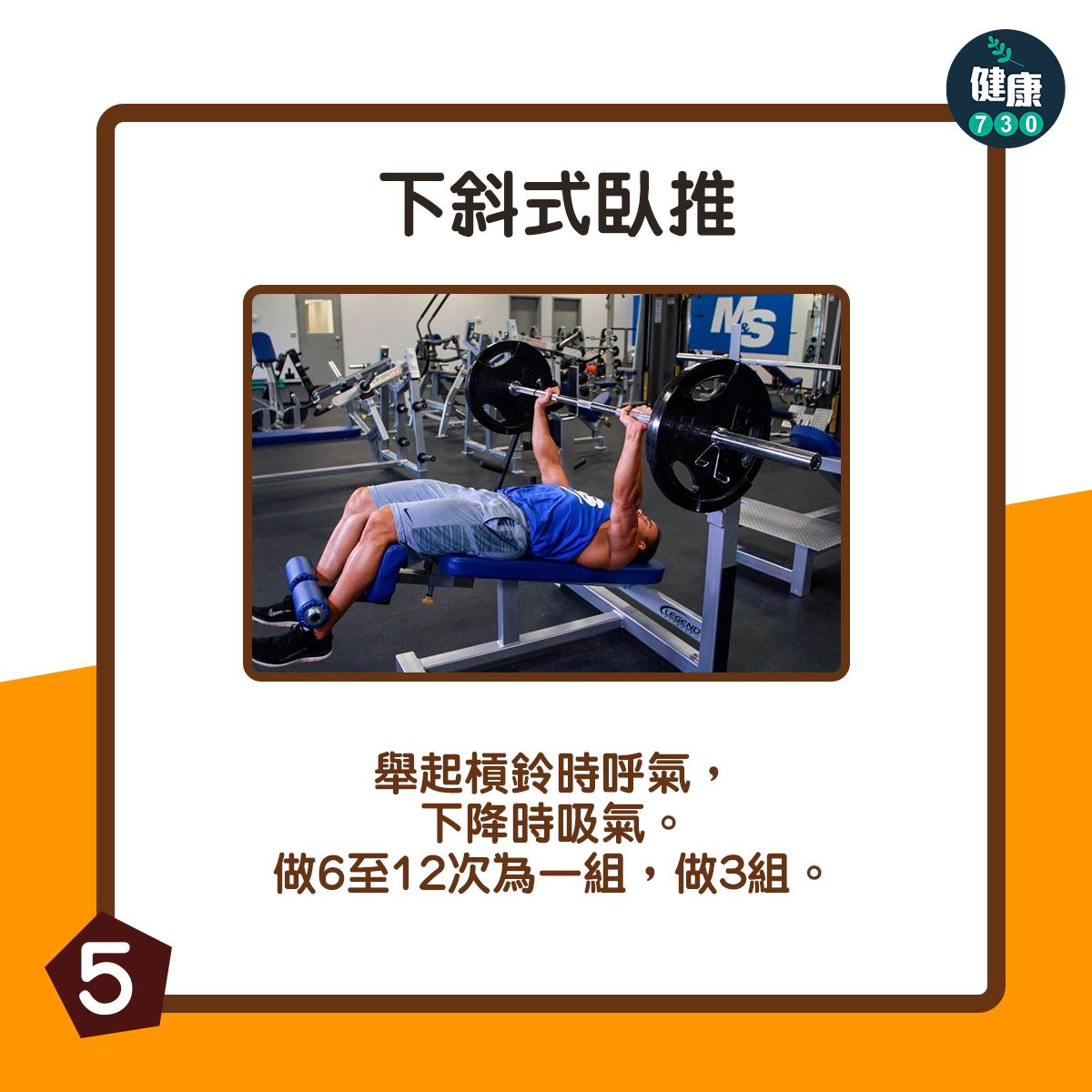 胸肌訓練|下斜式臥推(am730製圖)