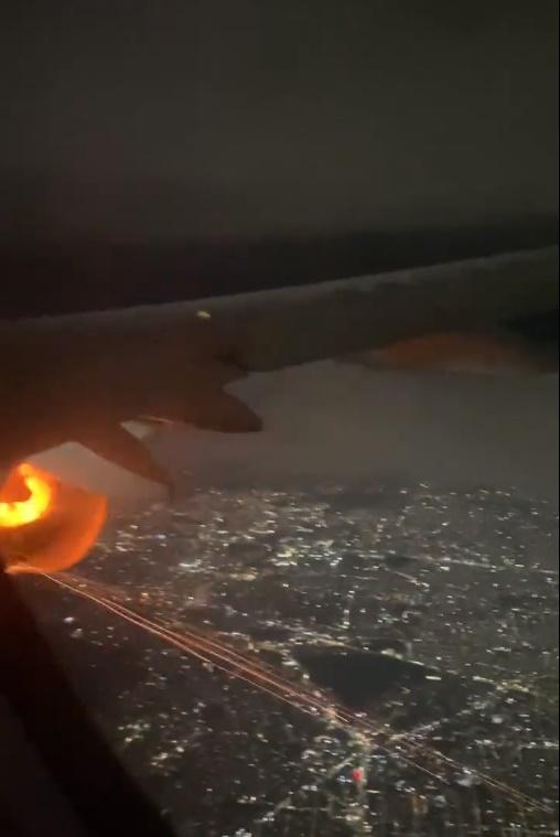 有人似乎不敢置信地問:「係唔係著火?」(Twitter)