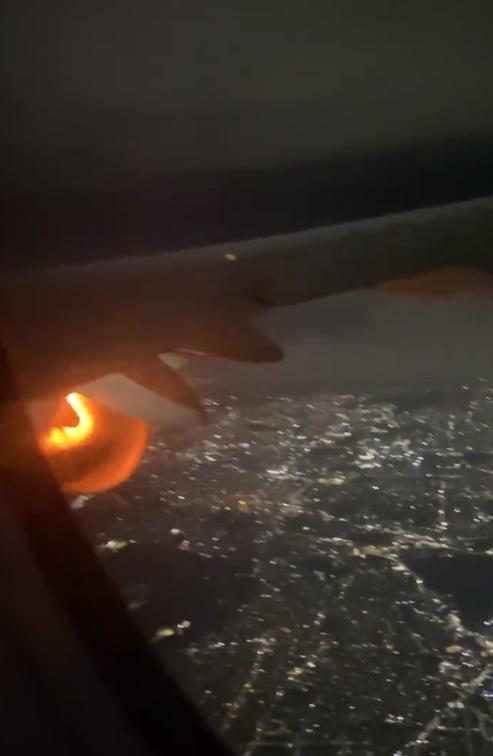 另一女子則回應:「我哋(客機)仲有一個引擎呱,所以……」。(Twitter)