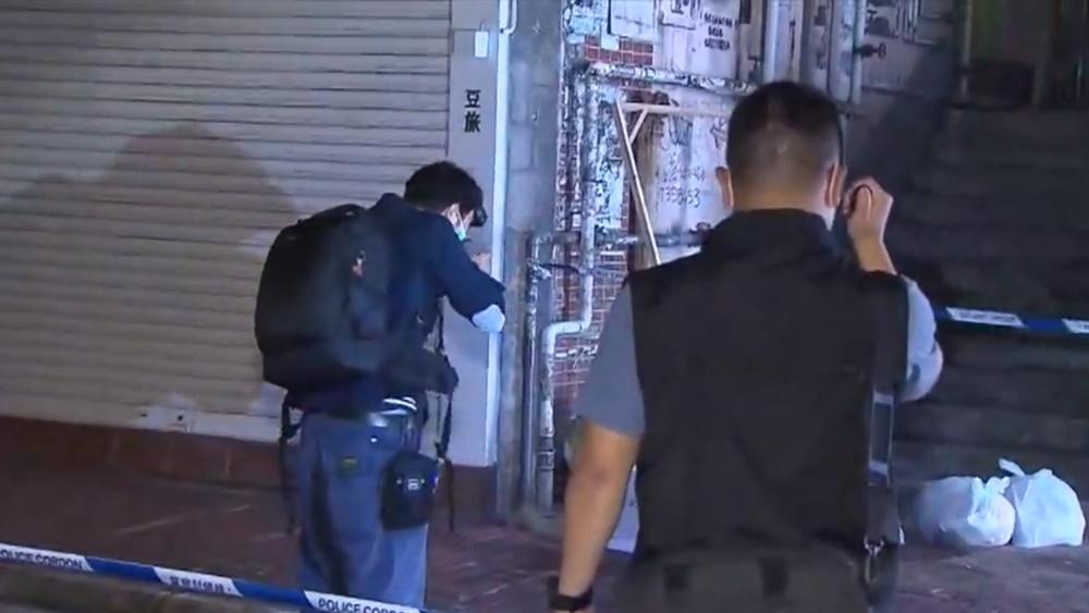 警員到場在附近兜截未有發現。(電視截圖)