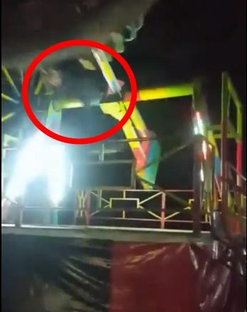 Britany Fernandez被拋出座位。(網上圖片)