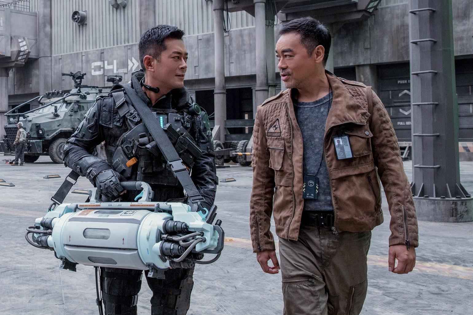 古天樂與劉青雲在《明日戰記》演空戰部隊的好拍檔。