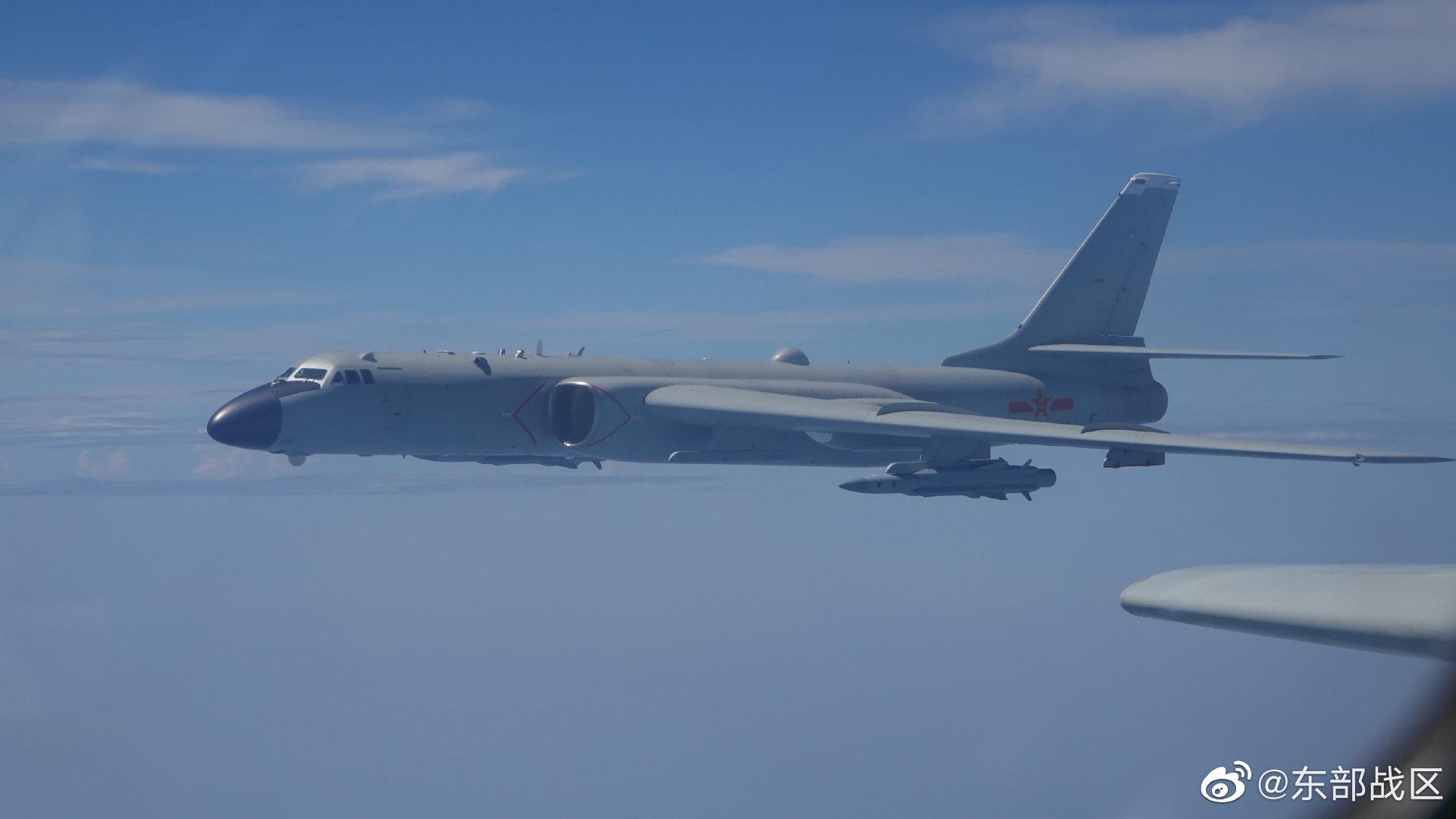 東部戰區空軍出動戰機。(東部戰區微博圖片)