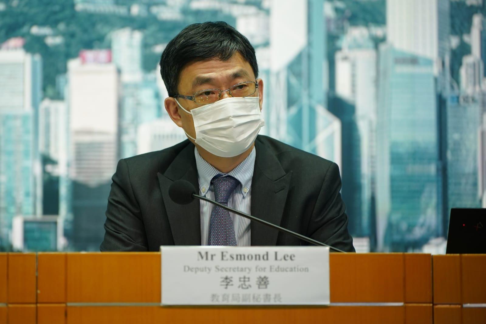 李忠善指,約1.8萬名港生在內地升讀高校。(李睿哲攝)