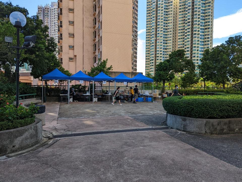 馬鞍山福安花園第一座下午5時起圍封。(馬鞍山人和事@fb圖)