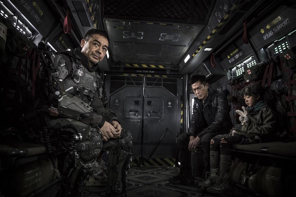 古天樂和劉青雲穿上重甲在車中拍攝,體溫高達40度。