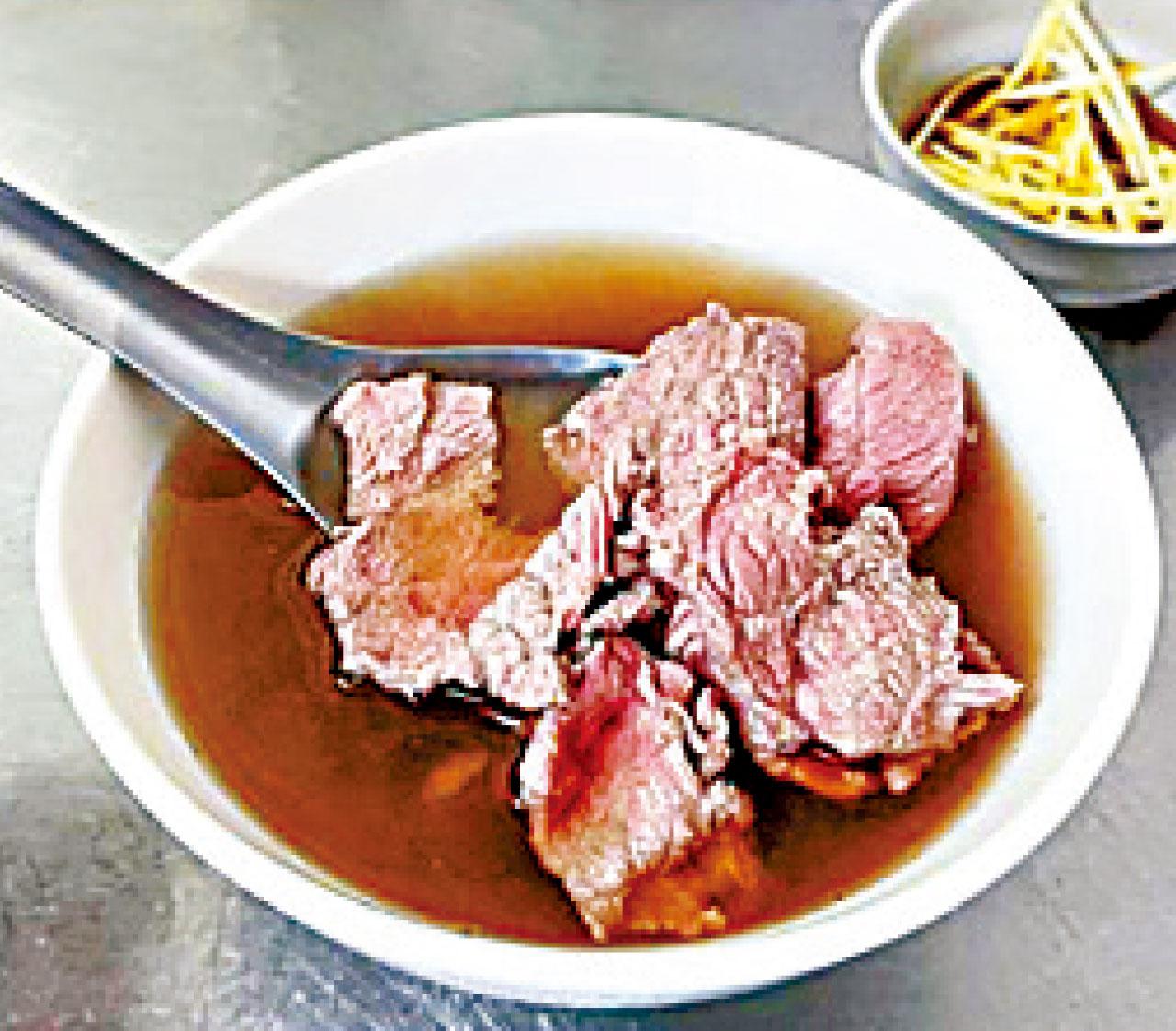 無名新鮮牛肉湯