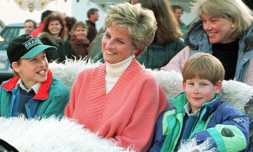 戴妃與兩位兒子的溫馨場面,已成追憶。(資料圖片)