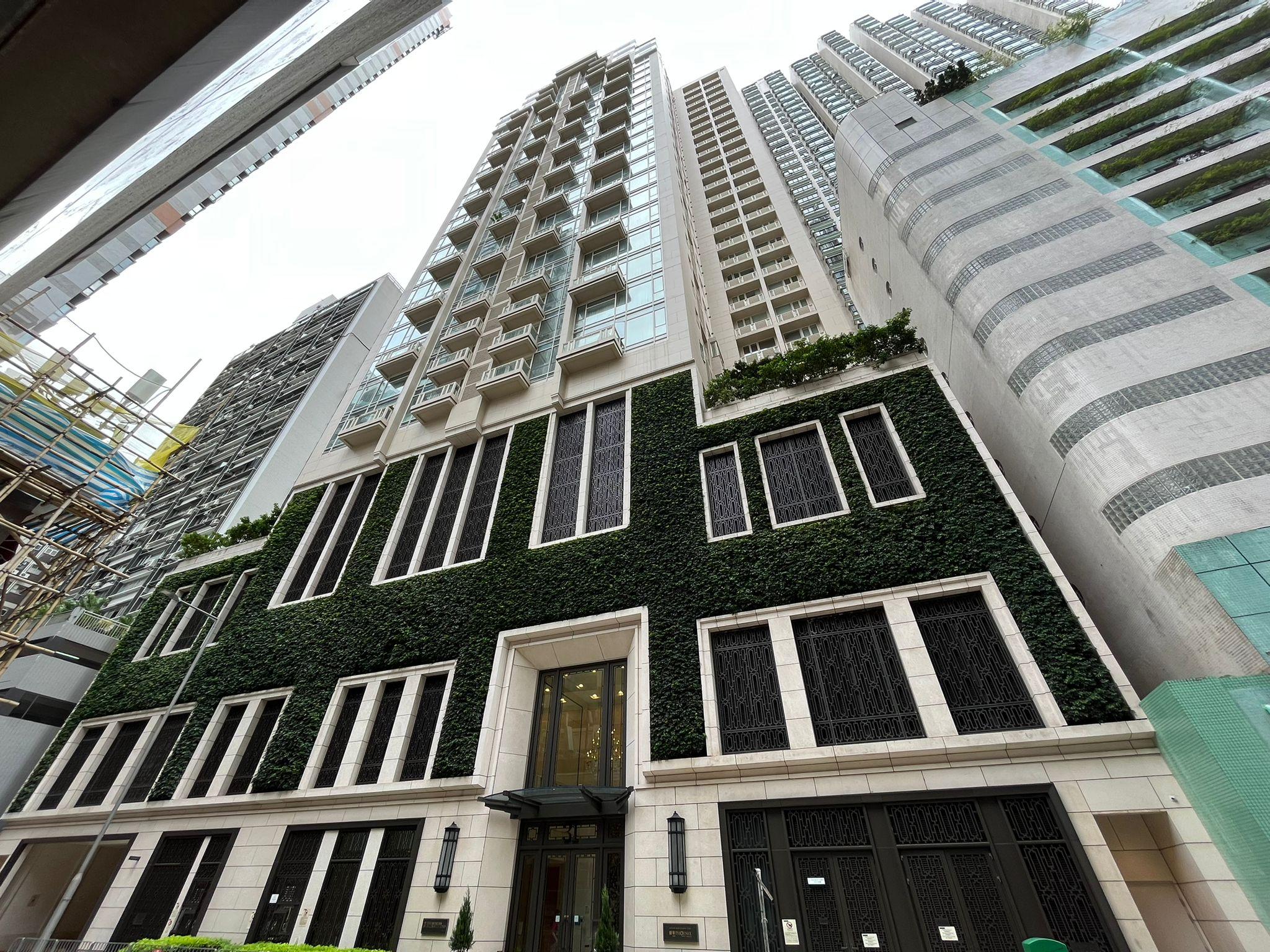 敦皓物業外型時尚獨特,屬區內新晉豪宅盤。