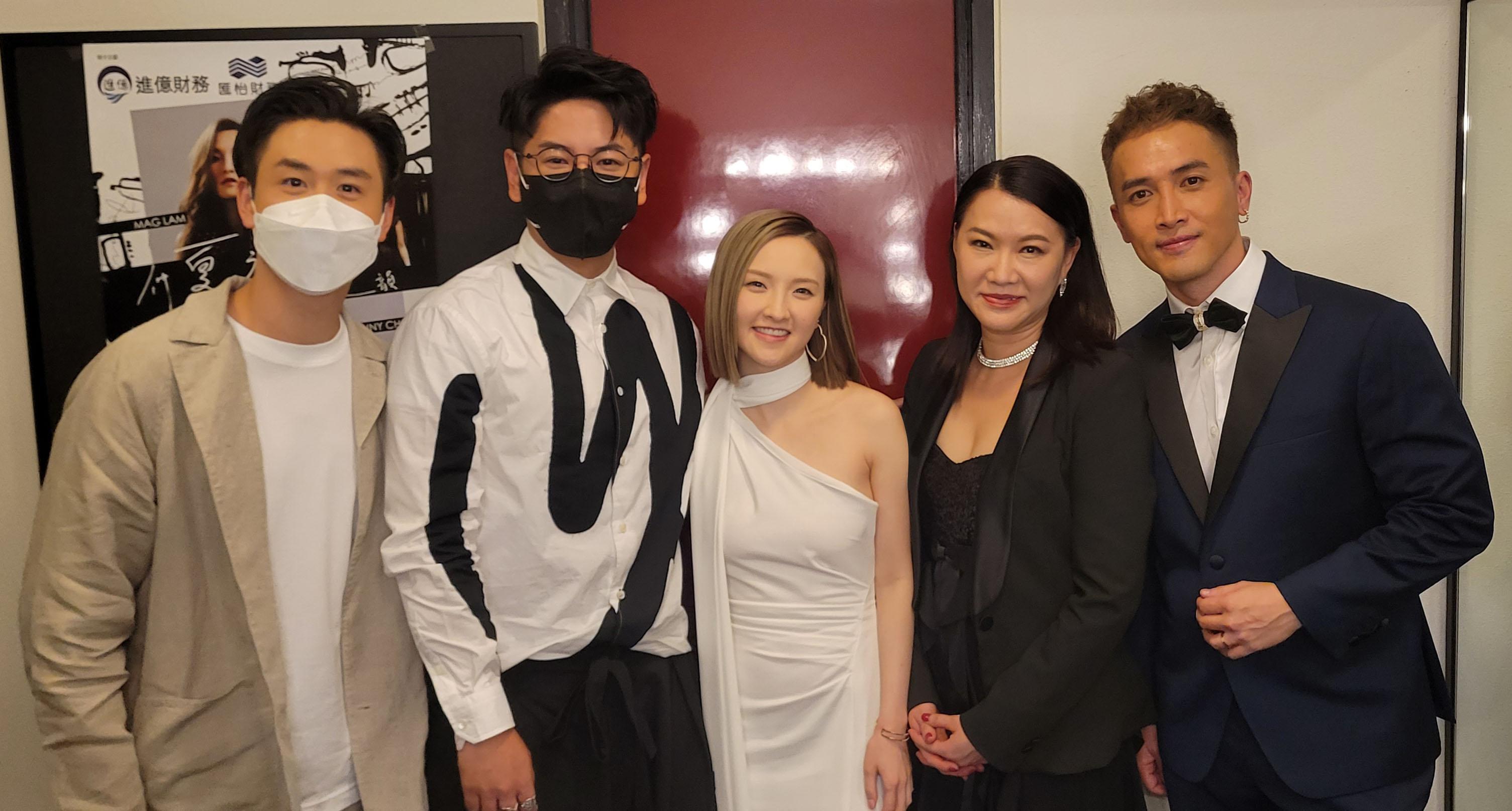 (左起)Anton、許廷鏗、林欣彤、蘇潔明及陳國峰。