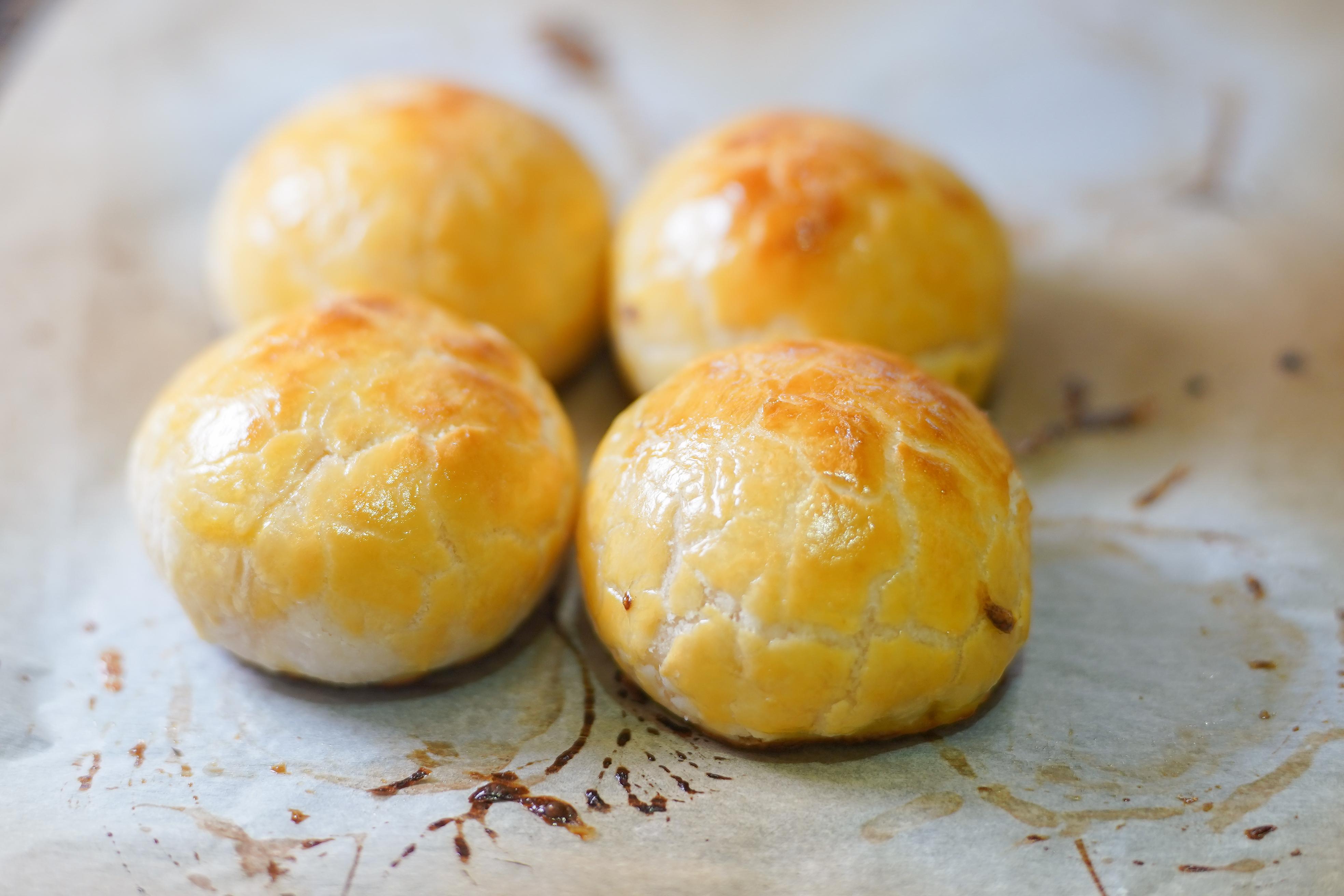 麻糬內餡煙韌軟糯,令人一試上癮!