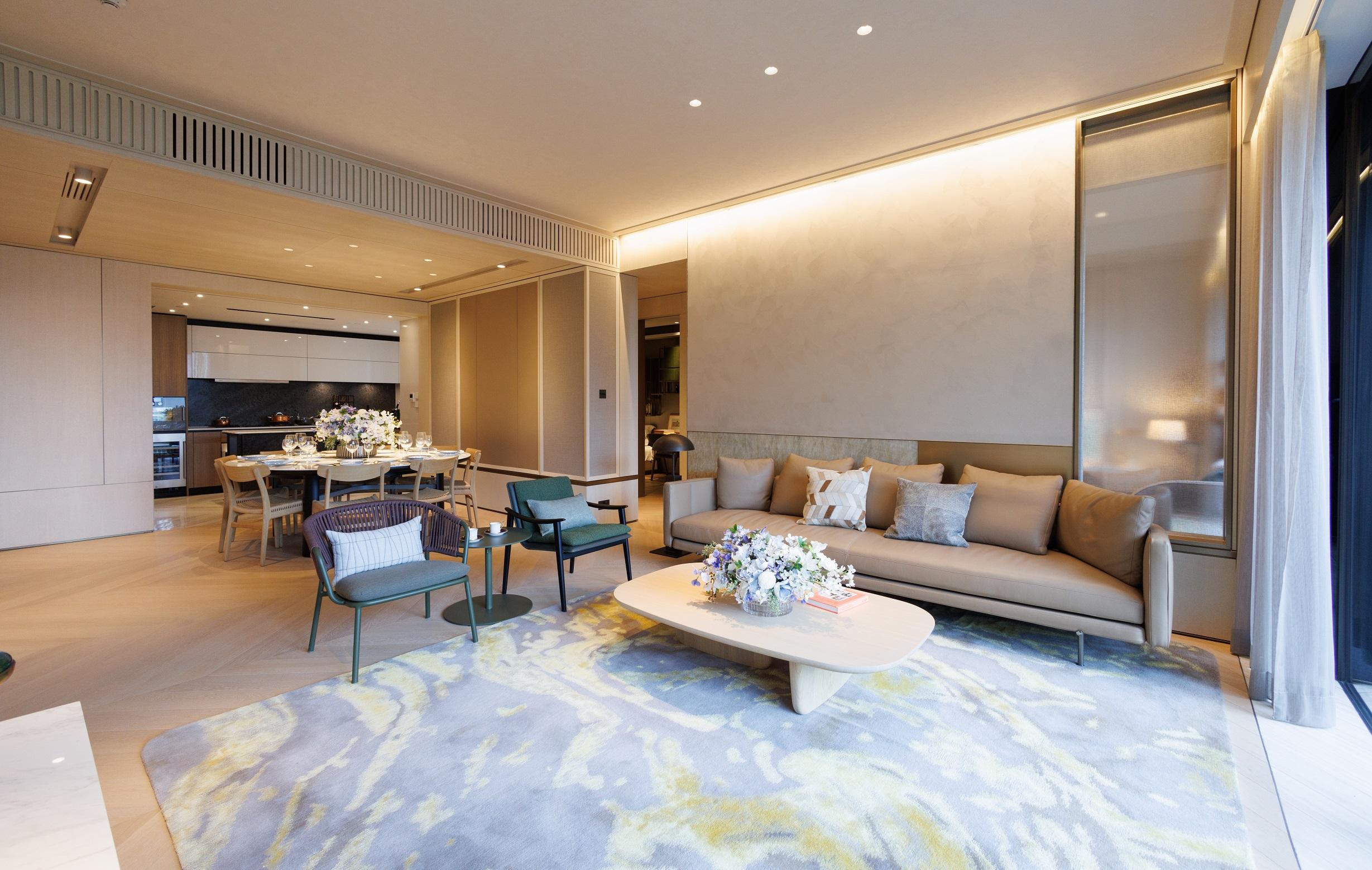 豪宅新盤|林海山城現樓四房雙套示位 特大開放式廚房設中島增儲物空間