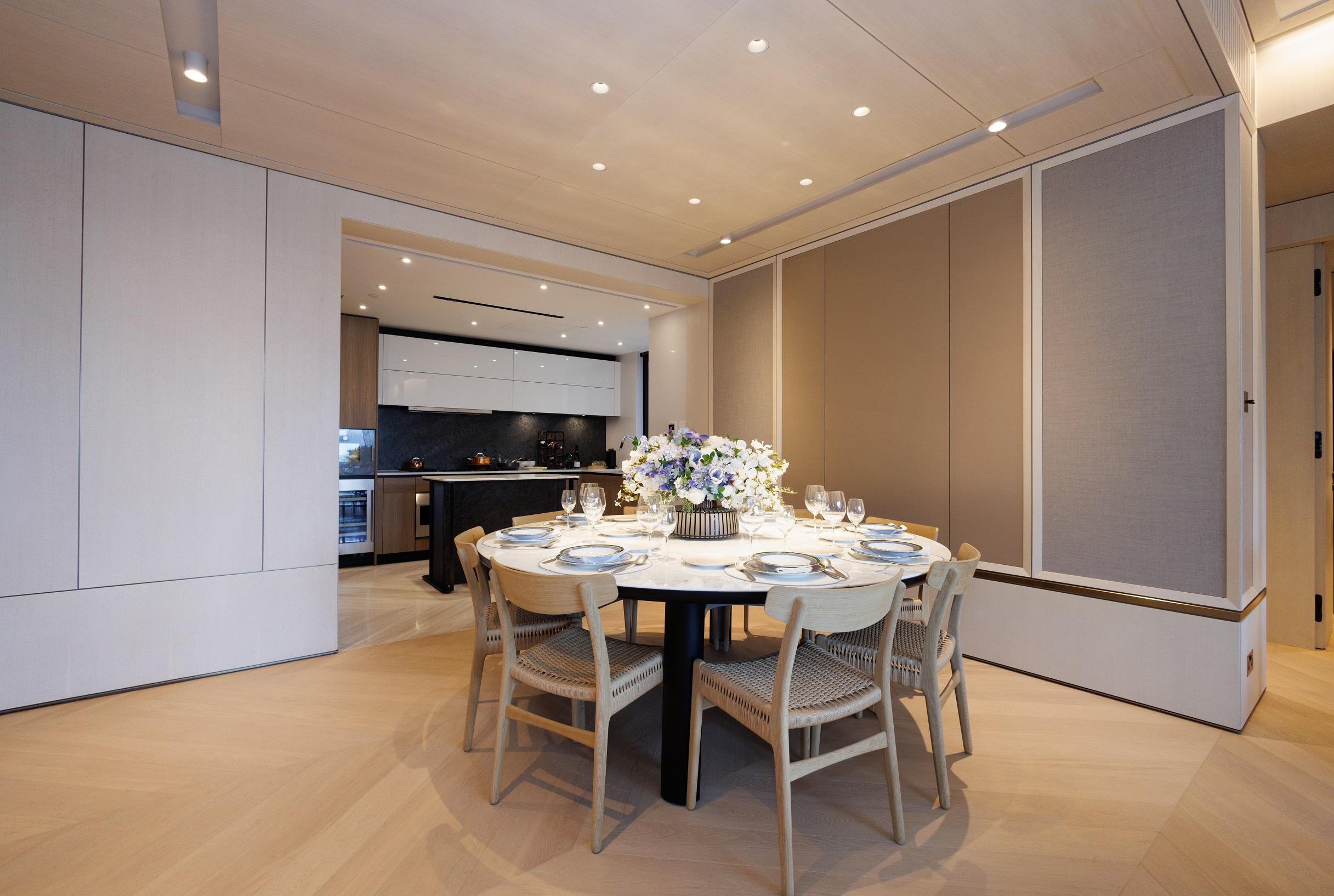 豪宅新盤|林海山城現樓四房雙套示位 特大開放式廚房設中島增儲物空間