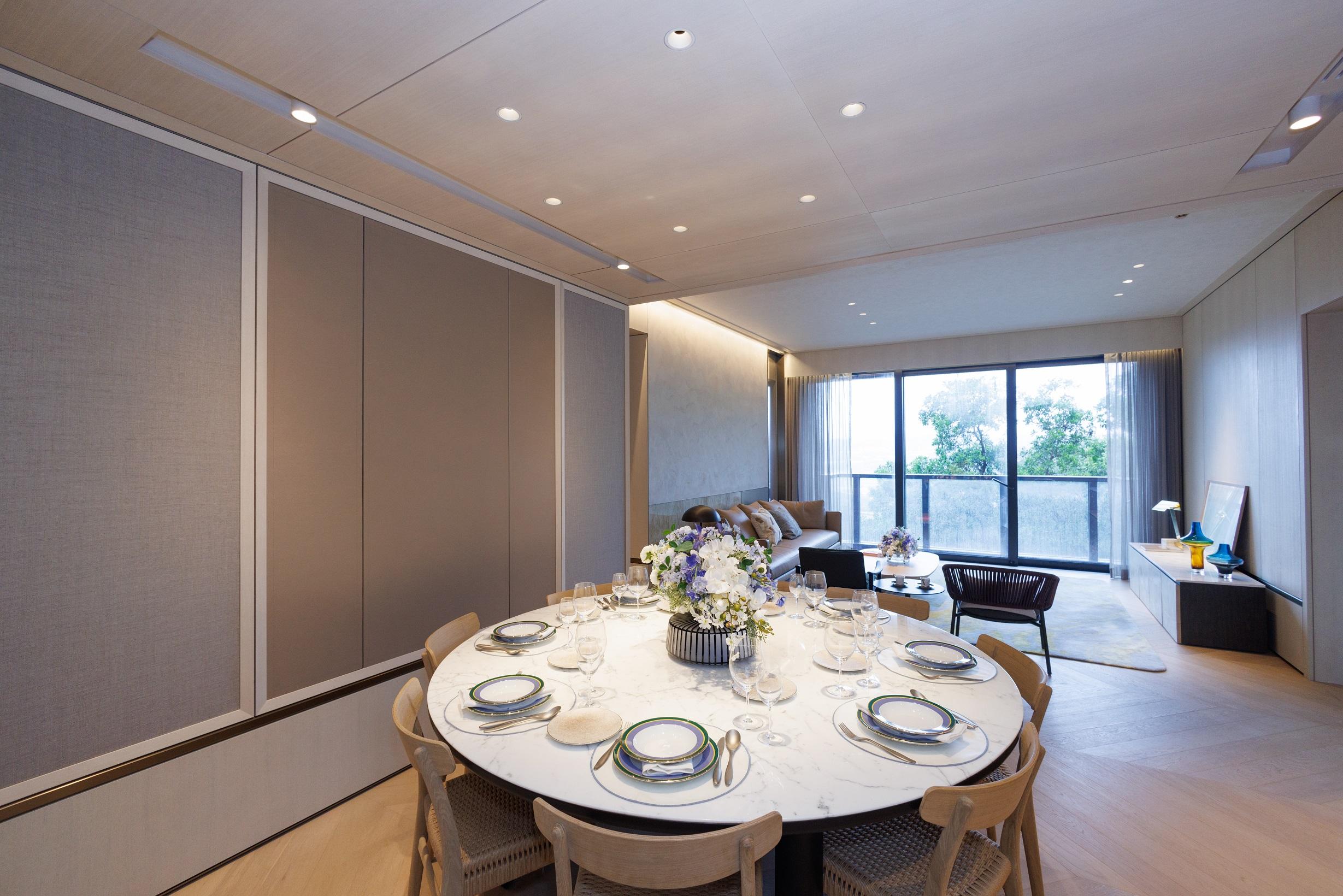 豪宅新盤|林海山城現樓四房雙套示位 特大開放式廚房設中島增儲物空間