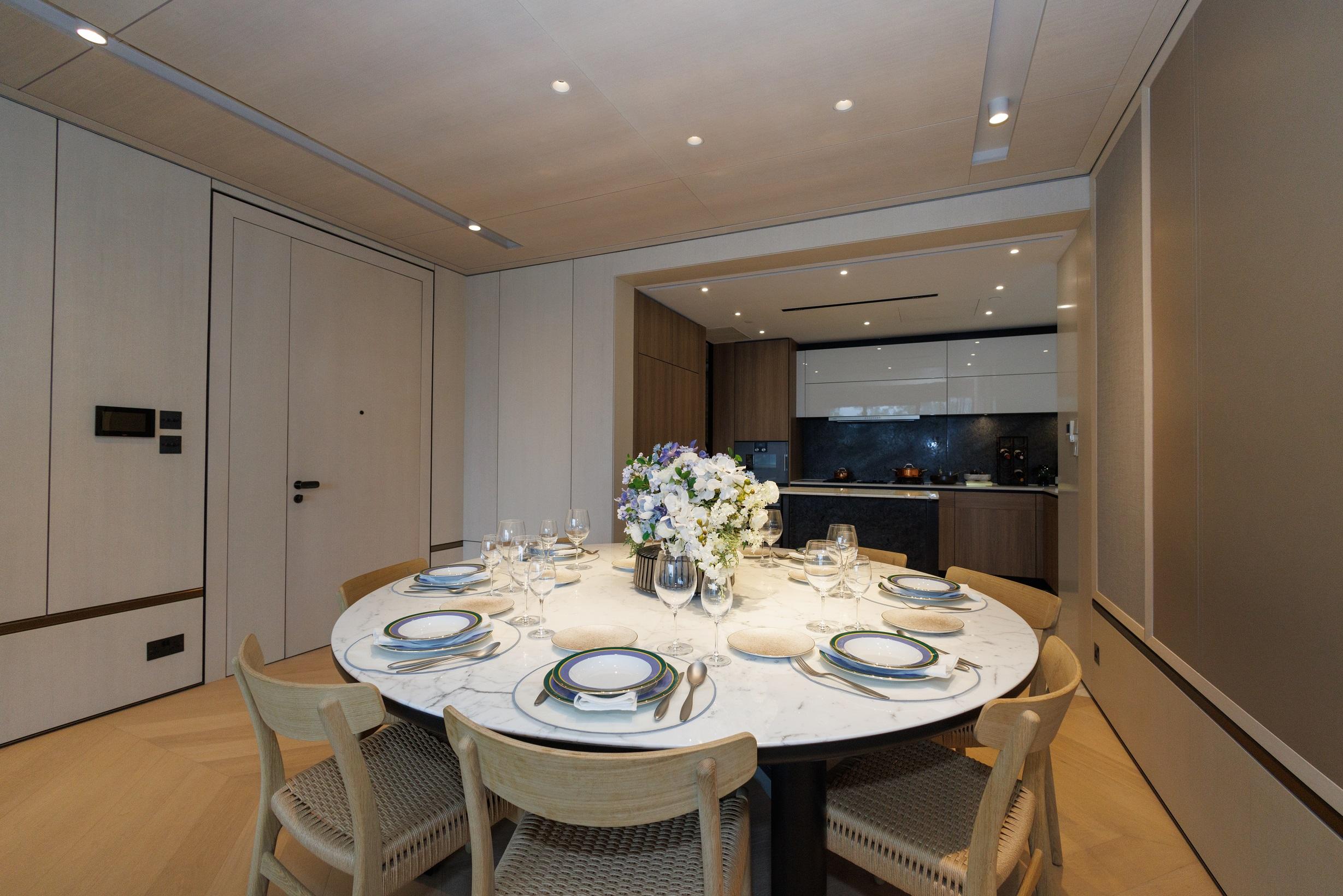 豪宅新盤|林海山城現樓四房雙套示位 特大開放式廚房設中島增儲物空間