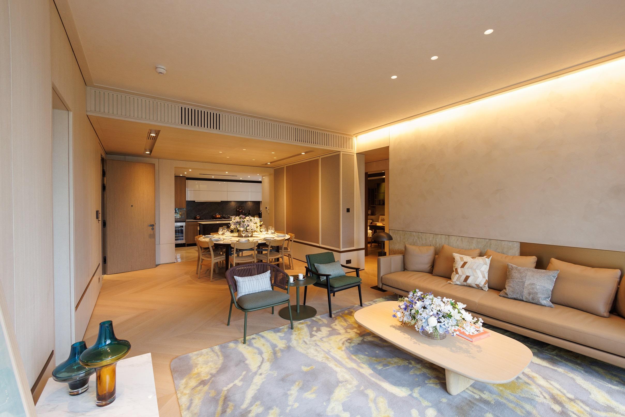 豪宅新盤|林海山城現樓四房雙套示位 特大開放式廚房設中島增儲物空間