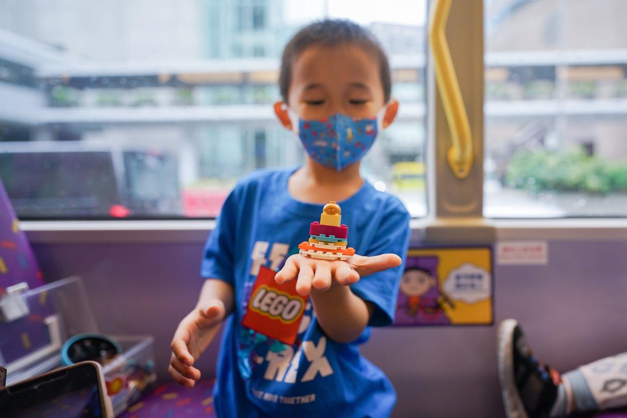 大家可以體驗互動拼砌遊戲,用樂高顆粒砌出獨一無二的作品。