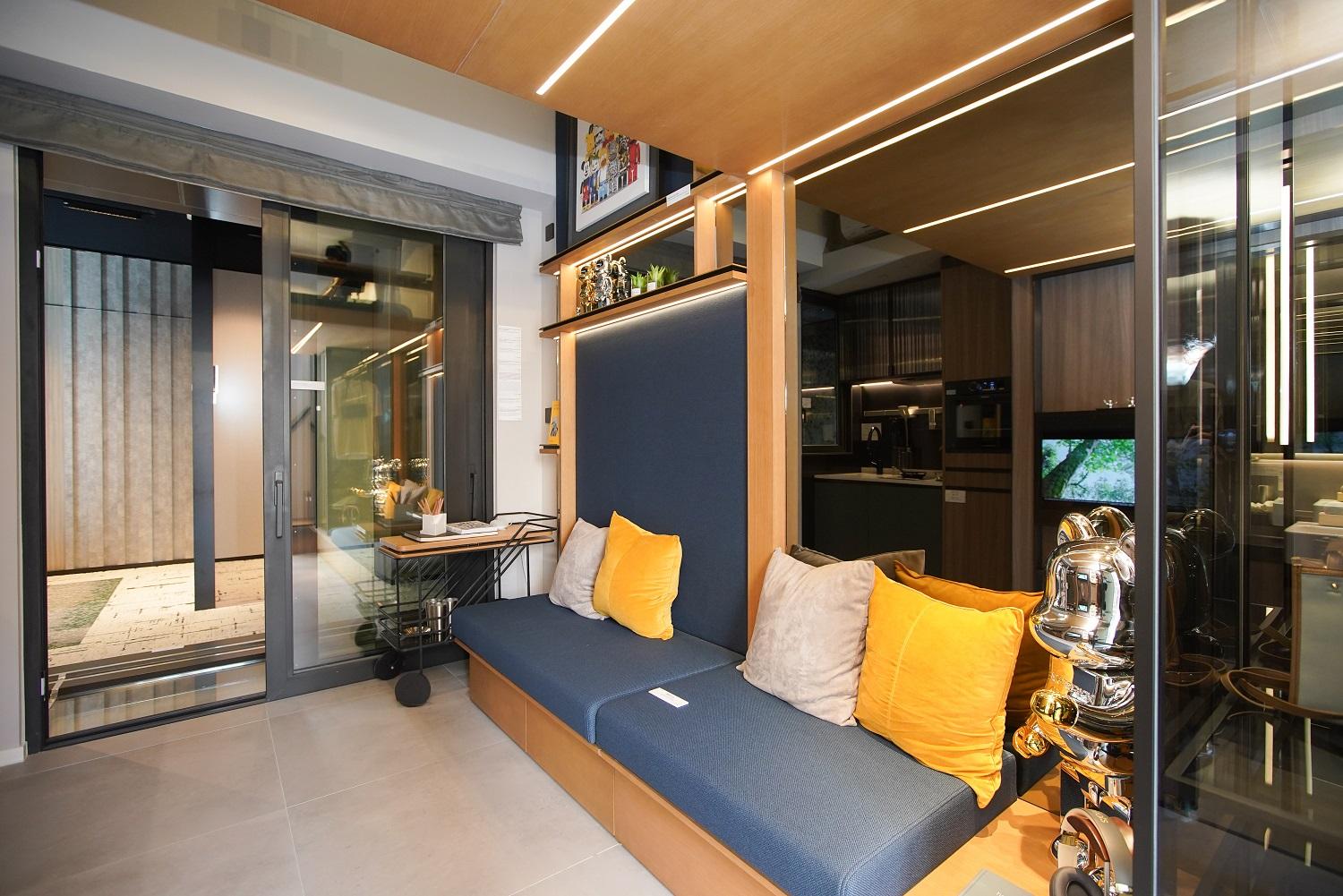 大角咀新盤|Larchwood開放式示位 樓高3.5米分隔上下層娛樂區及寢區