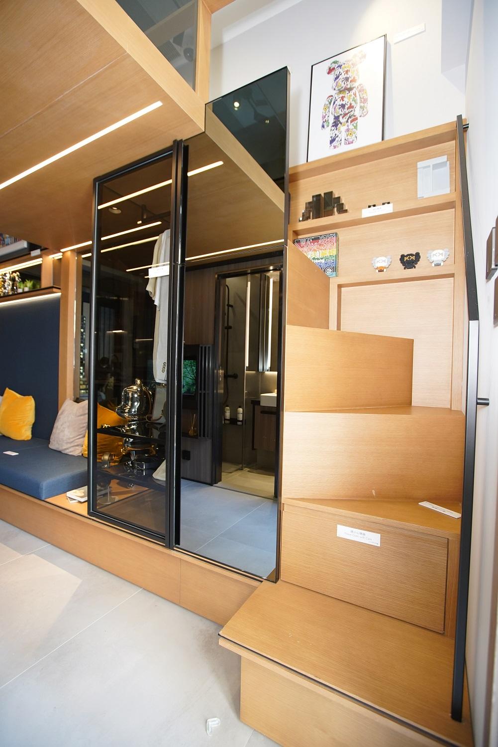 大角咀新盤|Larchwood開放式示位 樓高3.5米分隔上下層娛樂區及寢區