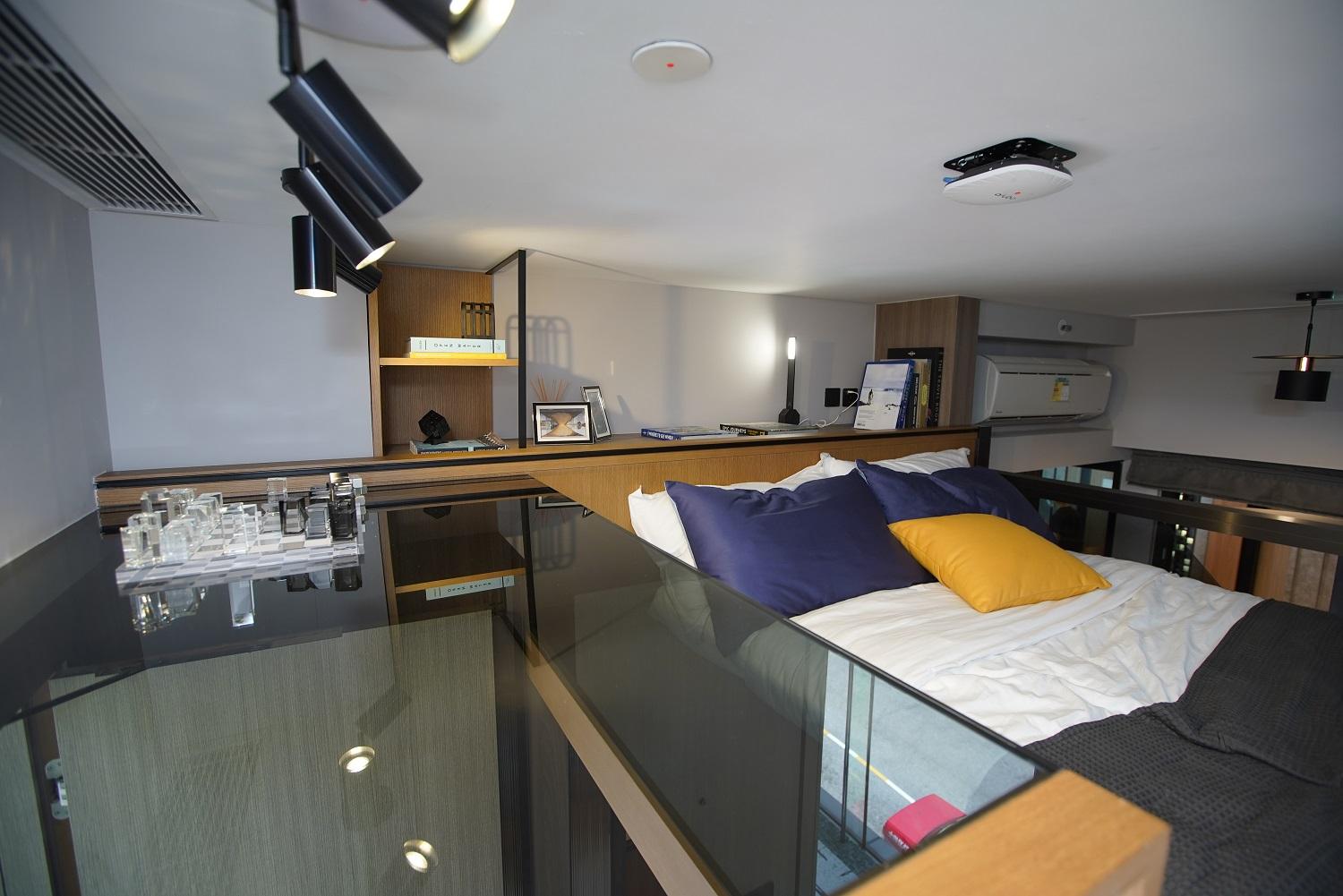 大角咀新盤|Larchwood開放式示位 樓高3.5米分隔上下層娛樂區及寢區