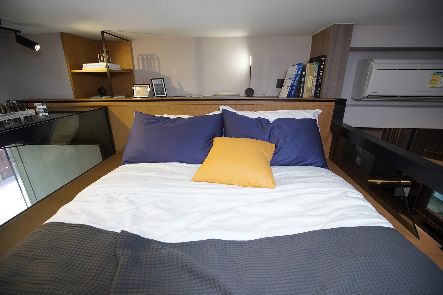 大角咀新盤|Larchwood開放式示位 樓高3.5米分隔上下層娛樂區及寢區