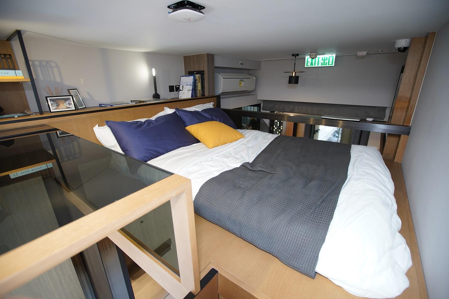 大角咀新盤|Larchwood開放式示位 樓高3.5米分隔上下層娛樂區及寢區