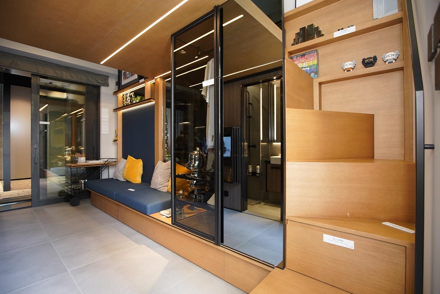 大角咀新盤|Larchwood開放式示位 樓高3.5米分隔上下層娛樂區及寢區