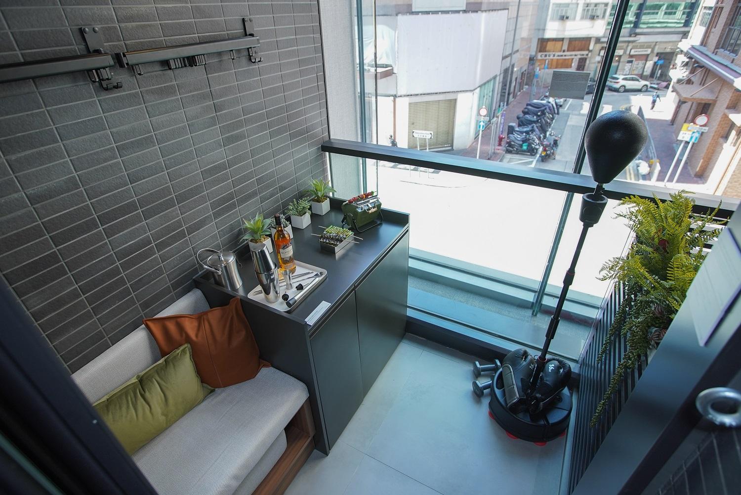 大角咀新盤|Larchwood面積267方呎一房 特大露台可放小梳化